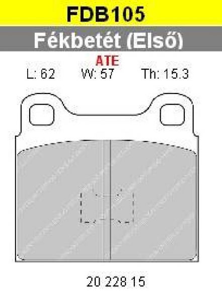 brzd.dosticky FERODO FDB  105