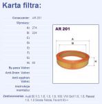 FILTRON AR 201 vzd.f.FAV/FEL